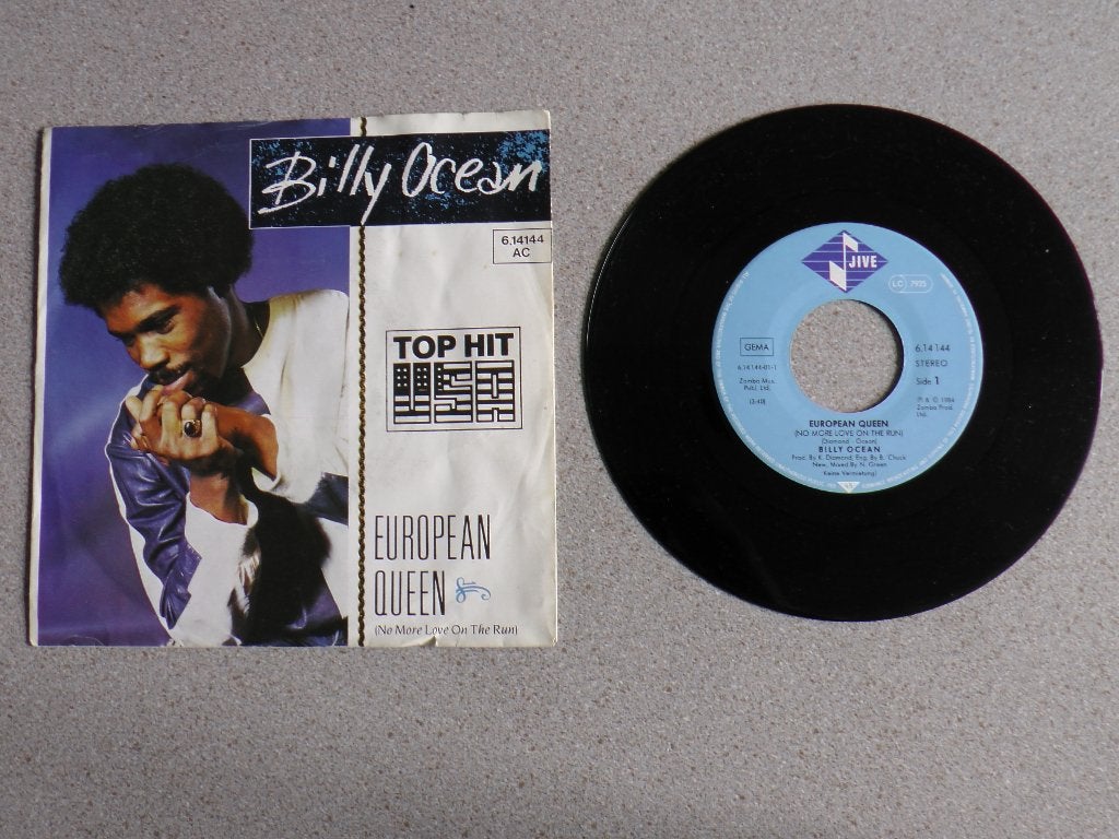 Billy Ocean - European queen VINYL SINGLE, Gebruikt, 7 inch, Pop, Fotohoes