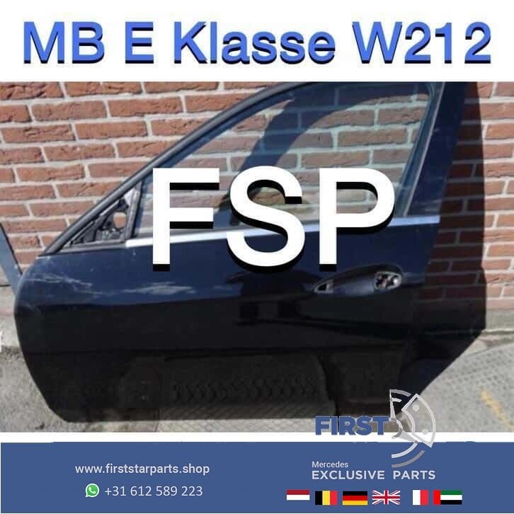 W212 E Klasse deuren links rechts voor Mercedes zwart Sedan, Gebruikt, -, Deur, Ophalen of Verzenden