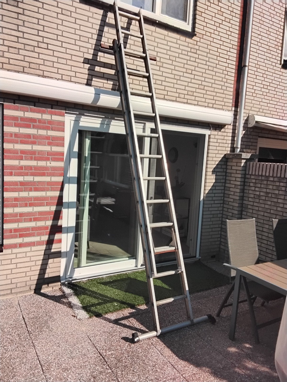 Gebruikte uitschuifbare ladder, 4 meter of meer, Ophalen, Gebruikt, Ladder, Opvouwbaar of Inschuifbaar
