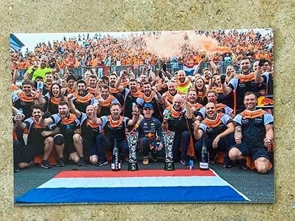Org kleurenfoto Max Verstappen Zandvoort F-1 04-09-2022, Verzenden, Nieuw, Formule 1