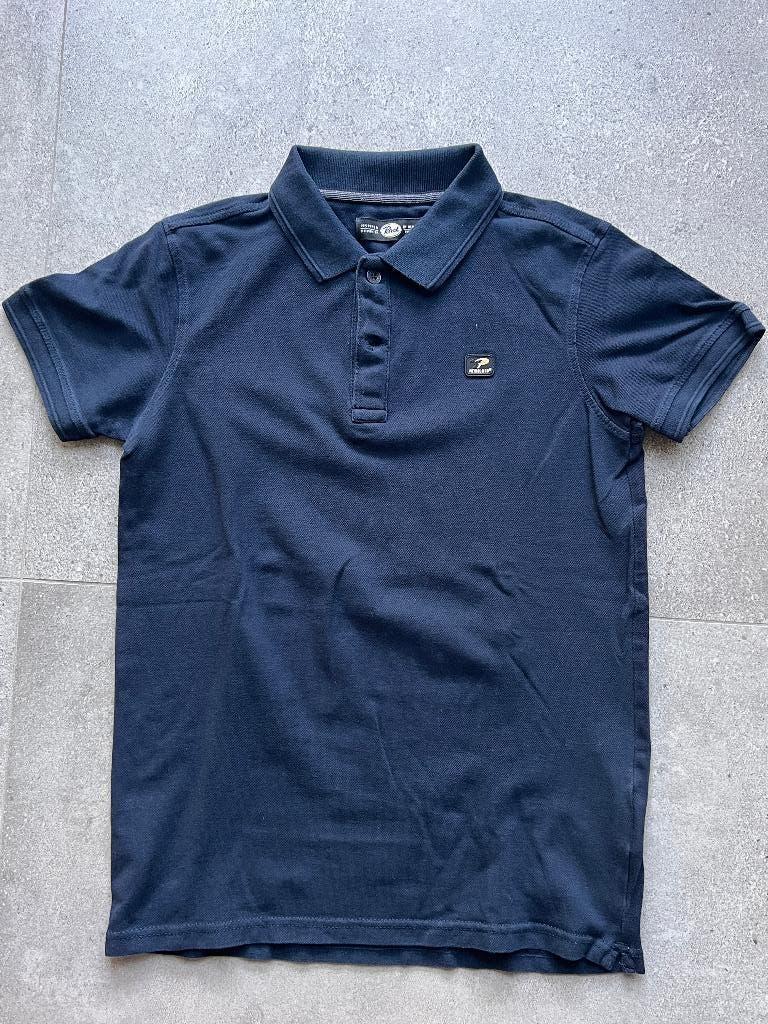 Petrol, donkerblauw poloshirt 164, zgan, Petrol, Ophalen of Verzenden, Zo goed als nieuw, Shirt of Longsleeve