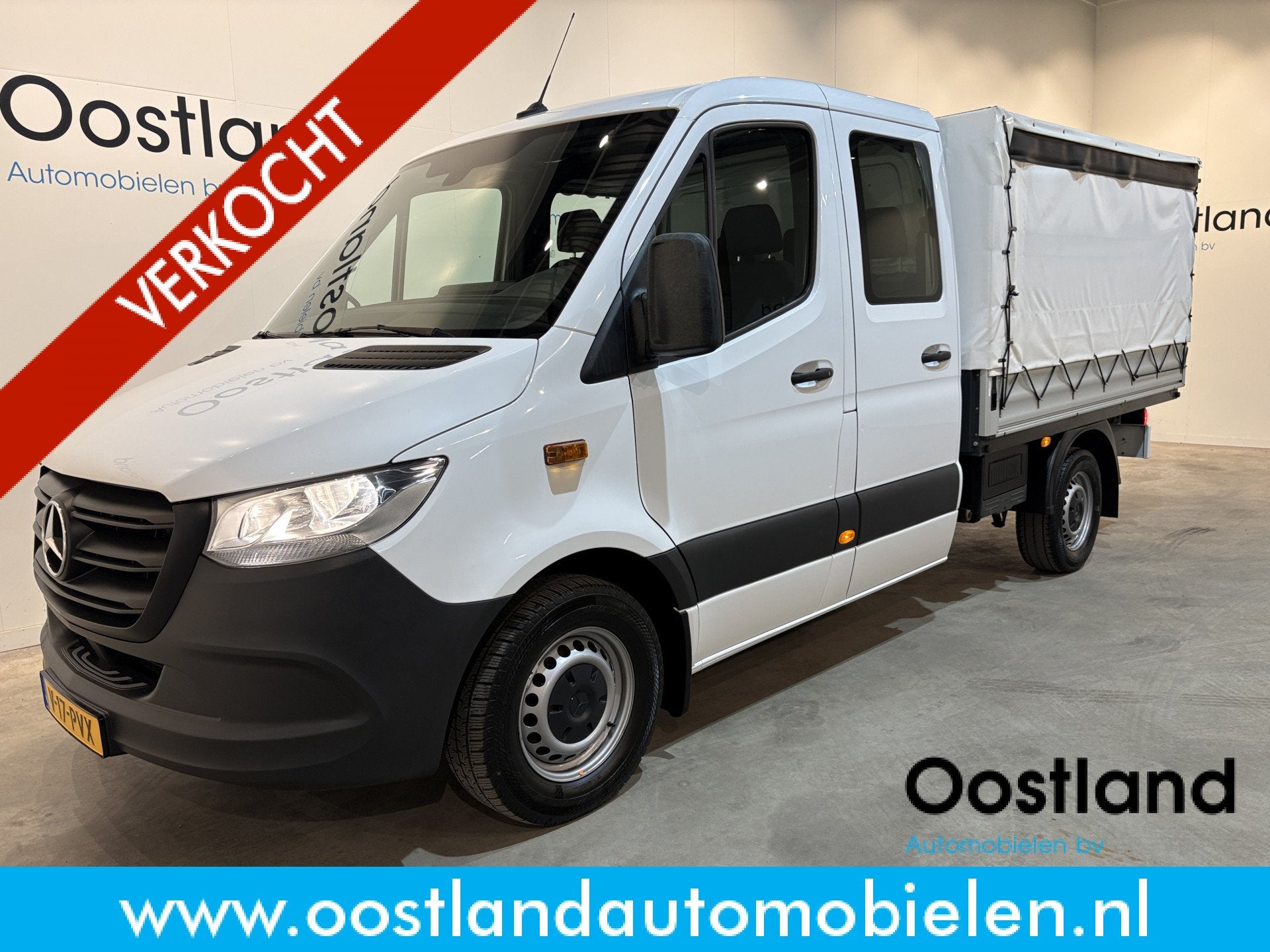 Mercedes-Benz Sprinter 317 CDI L2 RWD DC Open Laadbak met Hu, Gebruikt, 4 cilinders, 2272 kg, Wit