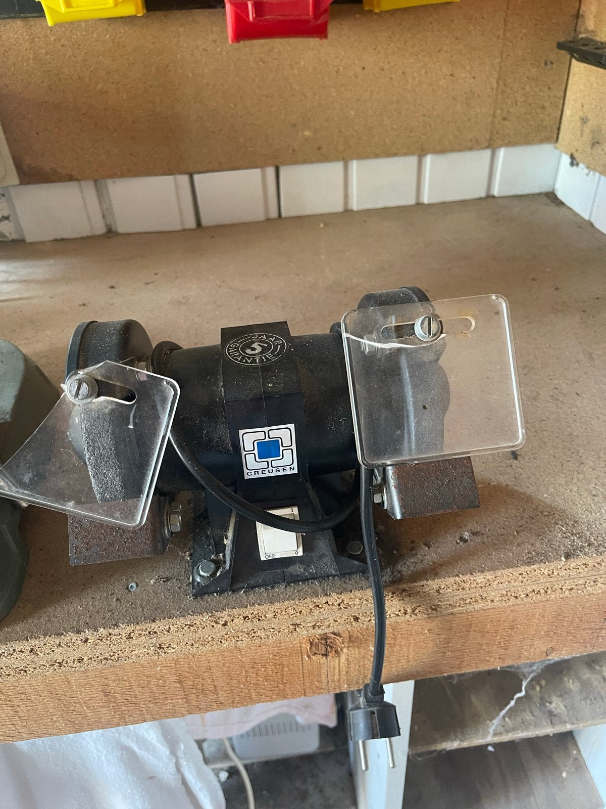 Kolomboormachine, slijpmachine, bankschroef & ladekastje, Ophalen, Gebruikt, Minder dan 400 watt, Kolomboormachine