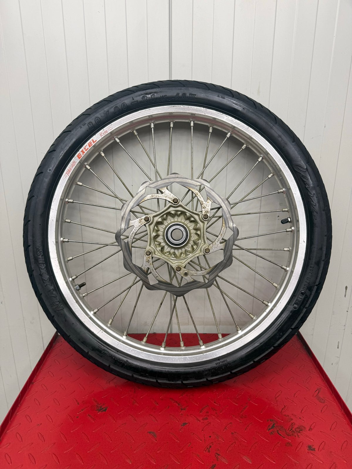 KTM 300 EXC 2005 Voorwiel 21x1.6 Excel velg met straatband, Motoren, Ophalen of Verzenden, Gebruikt