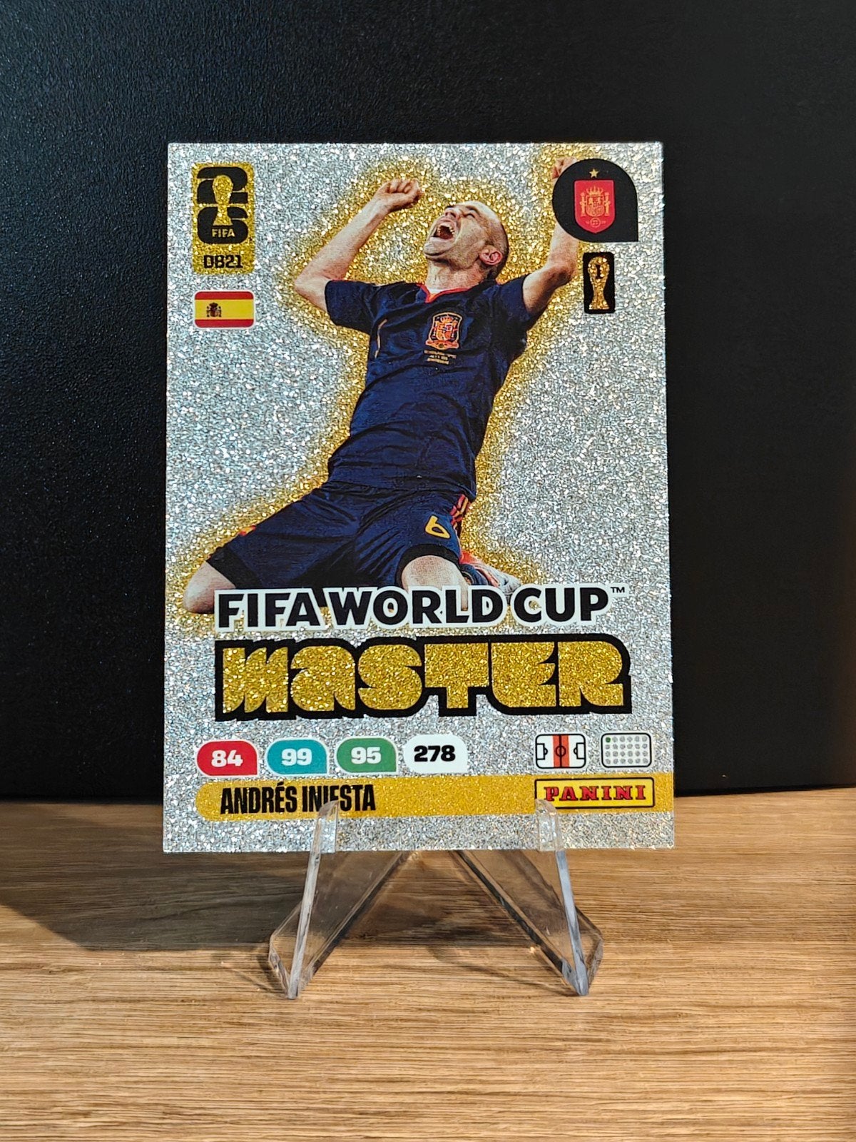Andres Iniesta - Panini Adrenalyn XL, Ophalen of Verzenden, Nieuw, Losse kaart, Foil
