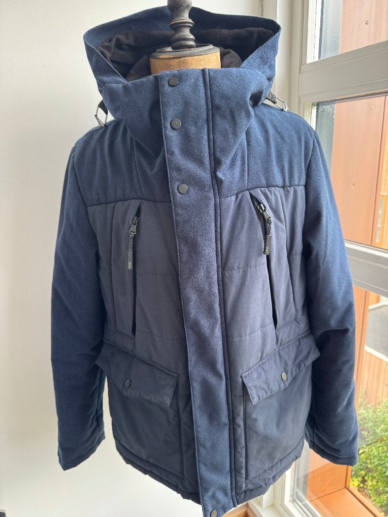 ESPRIT EDC heren winterjas, maat M, Maat 52/54 (L), Blauw, Ophalen of Verzenden, Zo goed als nieuw