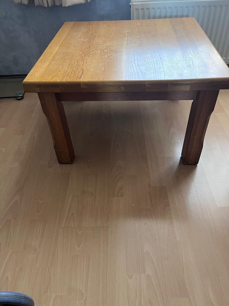 Eiken salontafel 80 x 80 cm, Ophalen of Verzenden