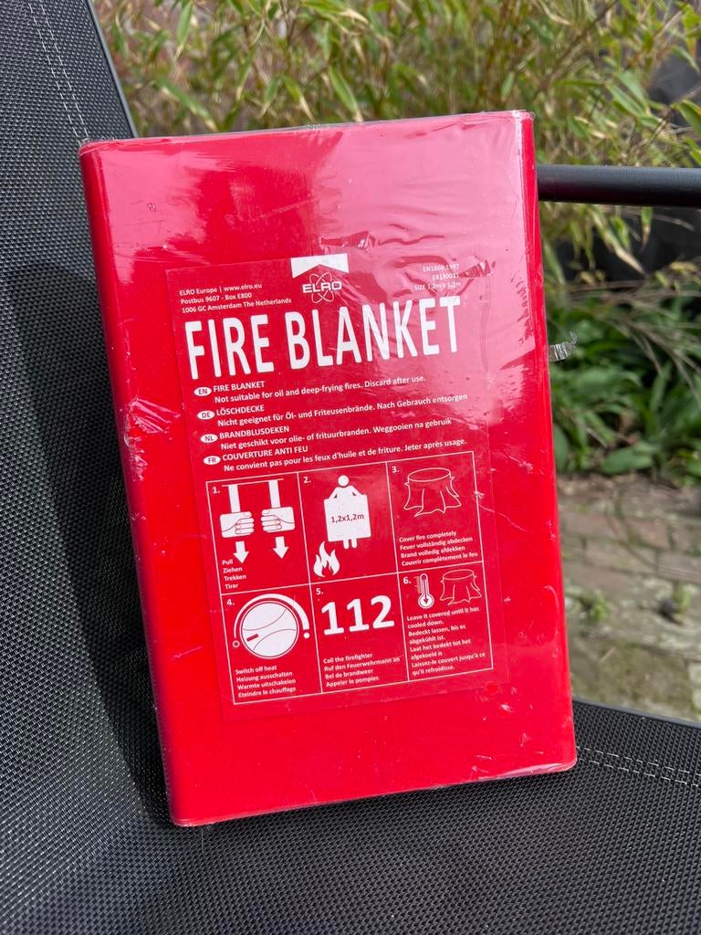 Blus deken - Fire Blanket - Nieuw in de verpakking, Huis en Inrichting, Ophalen of Verzenden, Nieuw