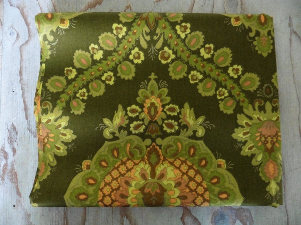 Vintage Aristo stof groen retro jaren 60 70 NIEUW, 120 cm of meer, Nieuw, Ophalen of Verzenden, Katoen