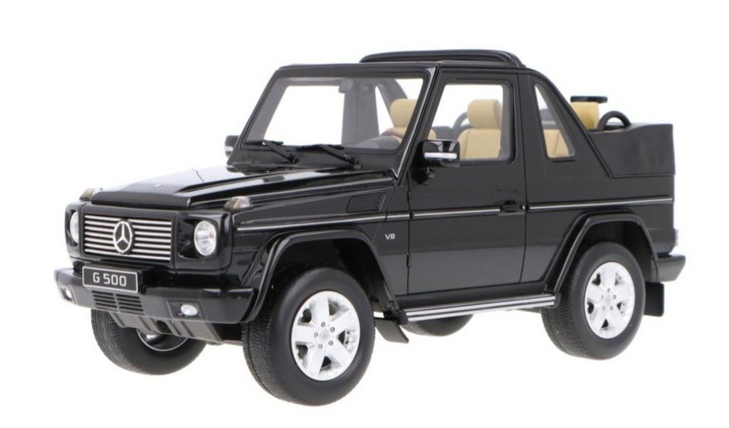 1:18 Mercedes Benz G500 Cabriolet uit 2007 Zwart Ottomobile, Hobby en Vrije tijd, Modelauto's | 1:18, Ophalen of Verzenden, Nieuw