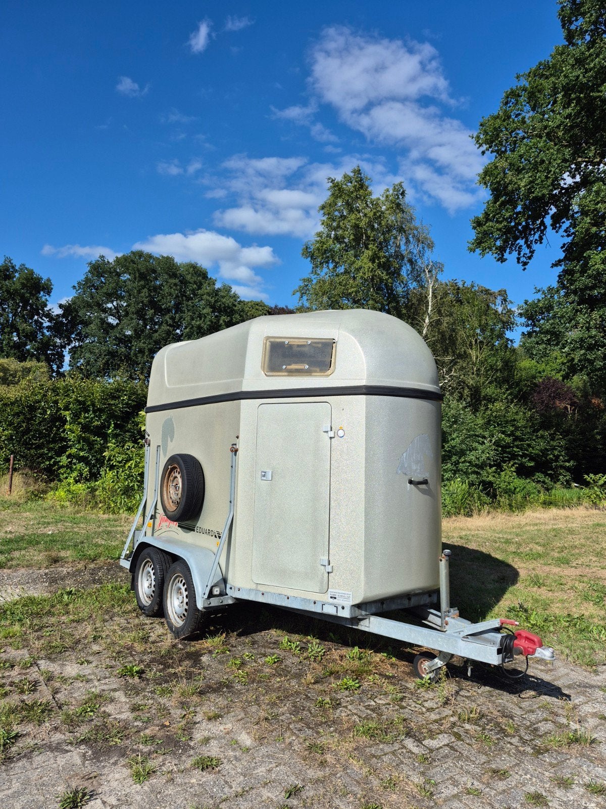 Paardentrailer 2 paards 21e ophalen voor €2850, Ophalen, Gebruikt