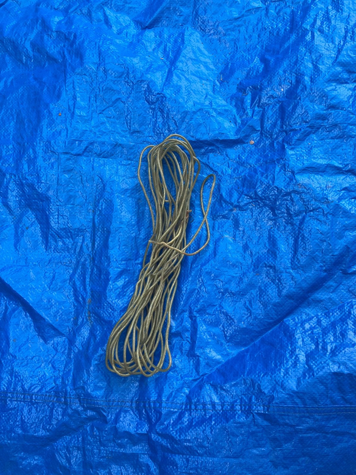 Blauw afdekzeil voor zwembad, doorsnede 380 cm, Ophalen of Verzenden, Gebruikt, Overige typen