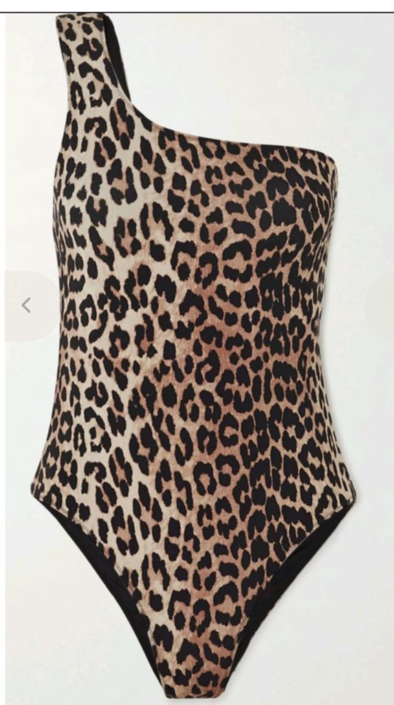 Ganni badpak in maat 32/34 in nieuwstaat, Seafolly Beachlife, Zwart, Badpak, Ophalen of Verzenden
