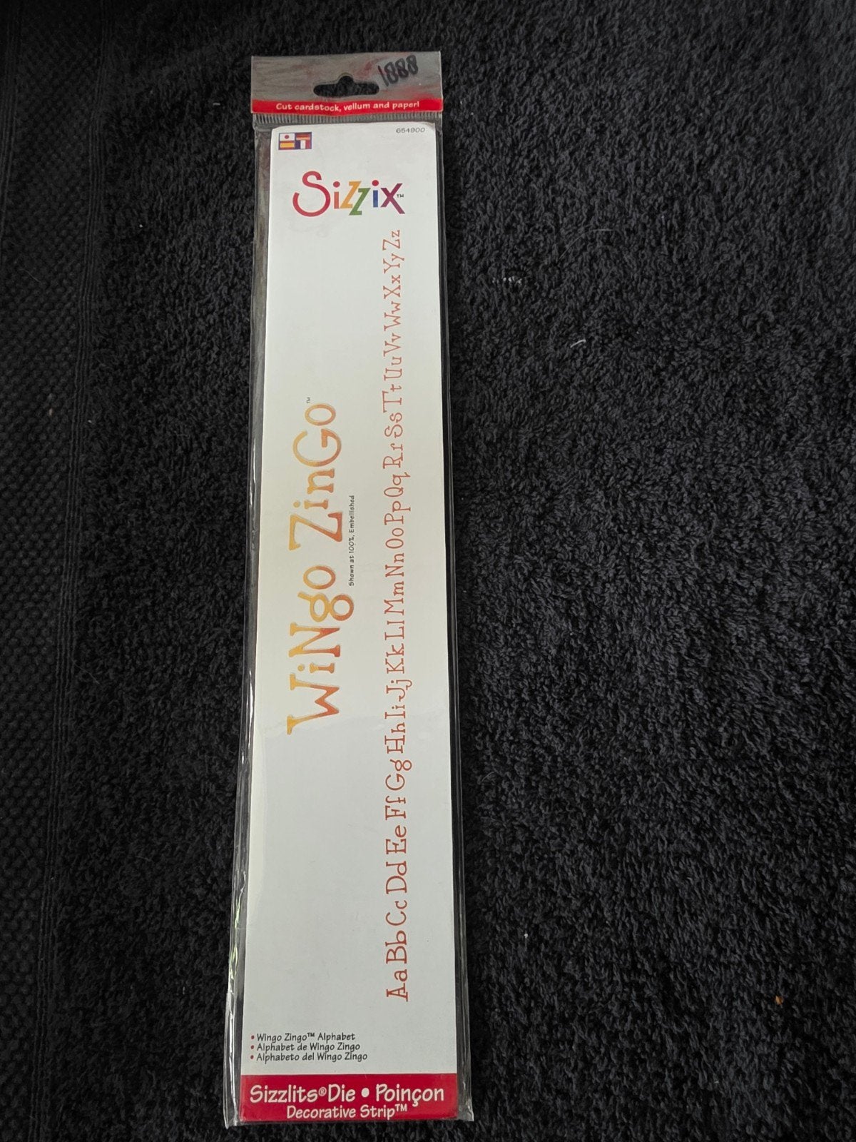 Sizzix Sizzlits Decorative Strip Die - Wingo Zingo Alfabet, Geschikt voor snijden, Gereedschap of Toebehoren, Nieuw, Overige merken