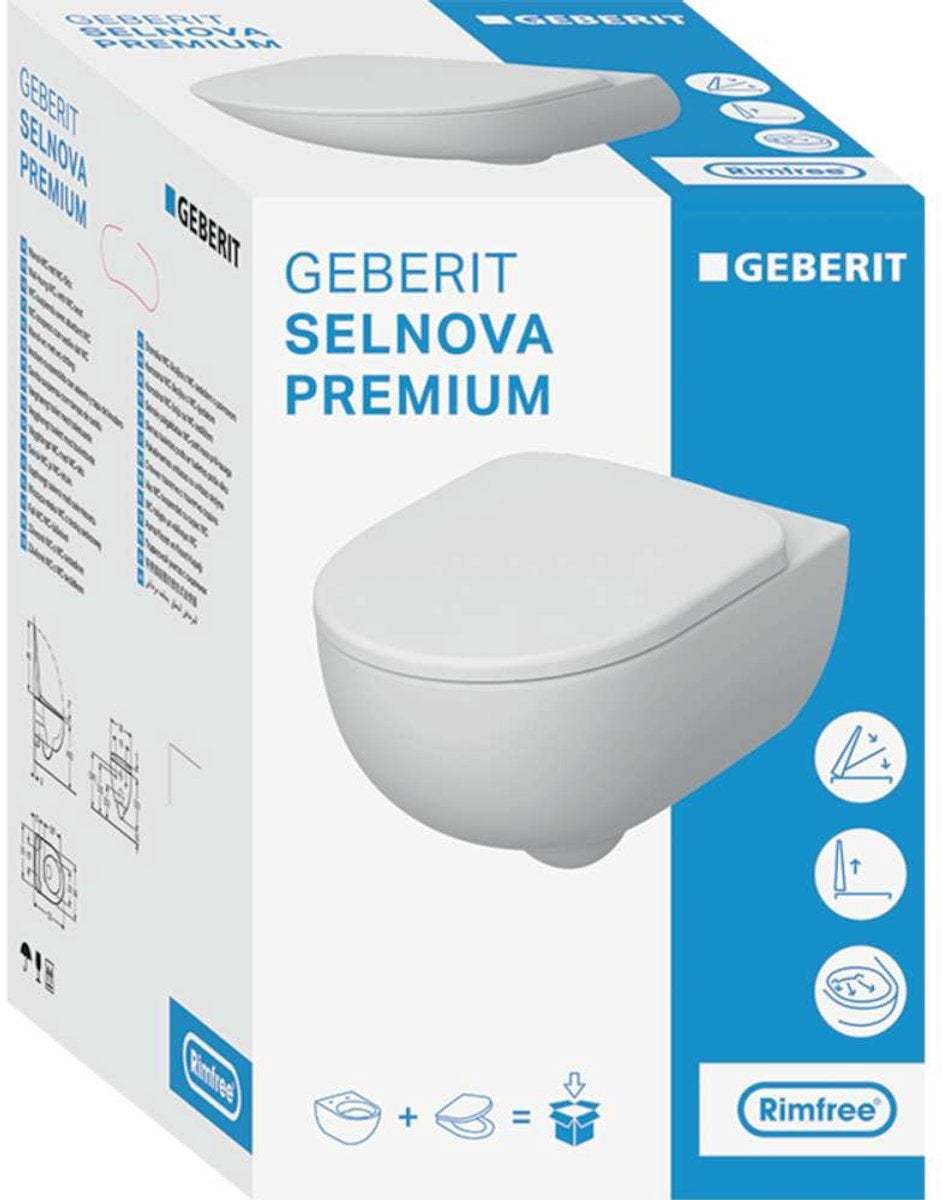 Geberit WC Set compleet met Geberit UP320 inbouwreservoir, Ophalen of Verzenden, Nieuw, Toilet