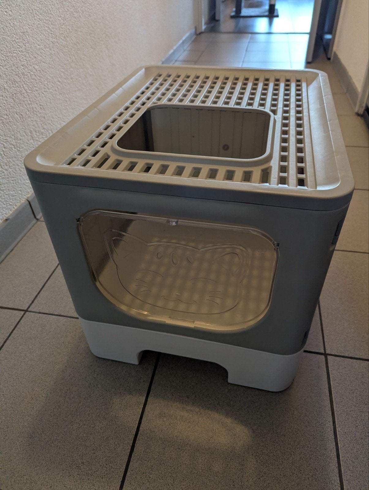 Foldable Top-Entry Cat Litter Box with a Pull-Out Drawer, Dieren en Toebehoren, Kattenbakken, Ophalen of Verzenden, Zo goed als nieuw