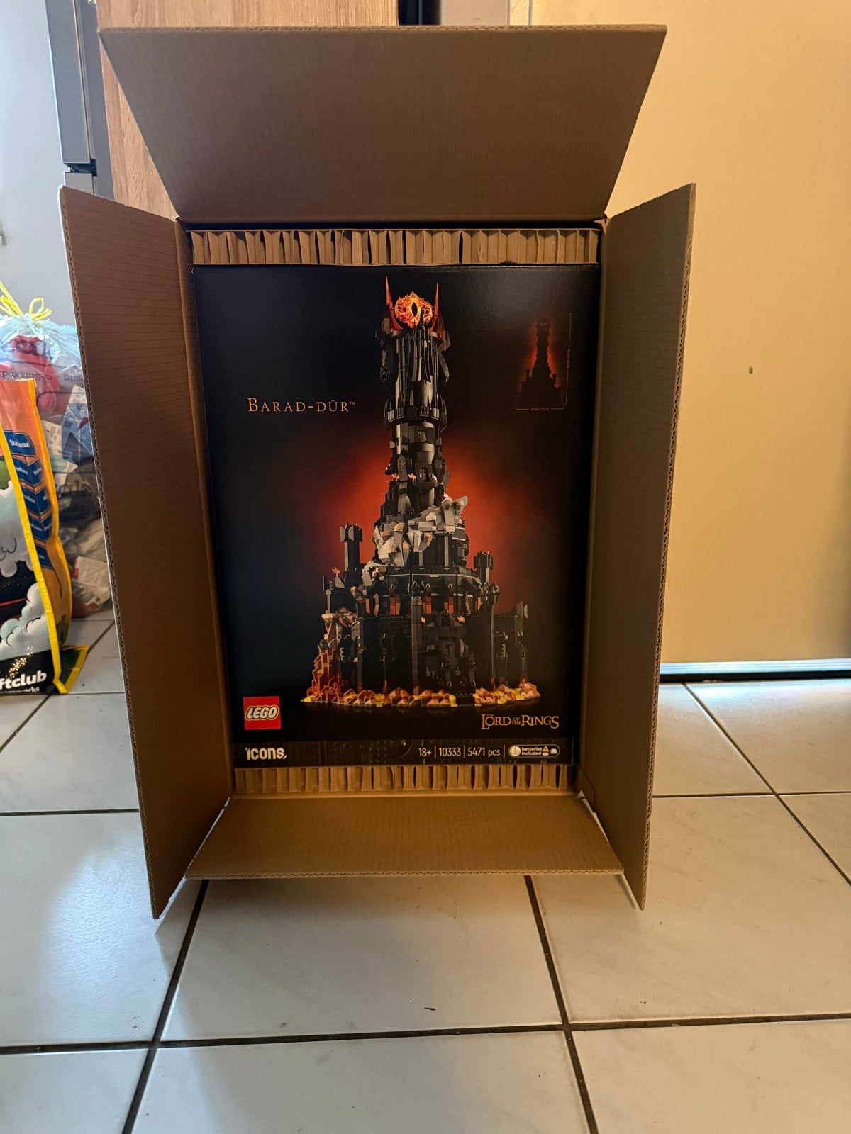 LEGO Icons Lord of the Rings Barad-dûr 10333 Nieuw/Sealed, Lego, Nieuw, Ophalen of Verzenden, Icons