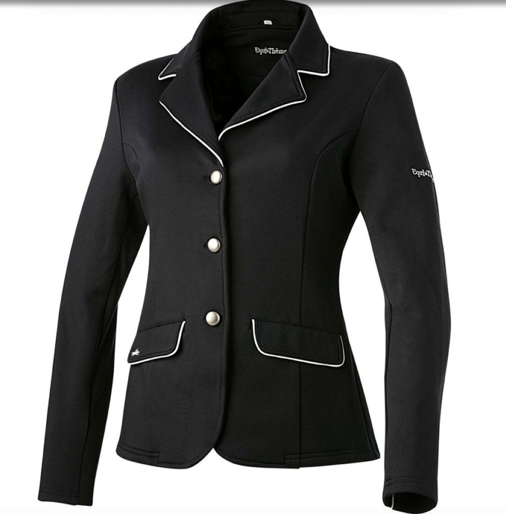 Wedstrijdjasje Equitheme Classic zwart 152, Dieren en Toebehoren, Paardrijkleding, Ophalen of Verzenden, Nieuw, Dressuur, Bovenkleding