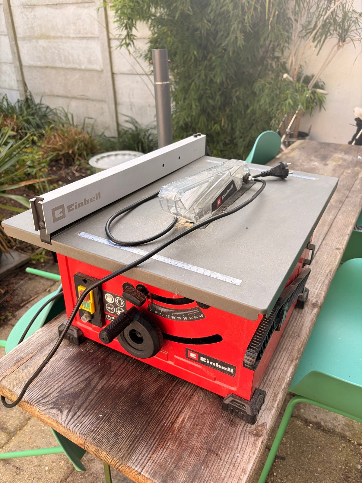 Einhell TC-TS 8 Zaagtafel - Zo goed als nieuw, Ophalen, Cirkelzaag, Zo goed als nieuw, 30 tot 70 mm