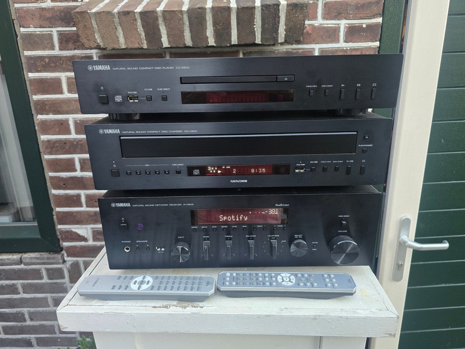 Yamaha r-n602 + cd-c600 en cd-s300, Ophalen of Verzenden, Zo goed als nieuw, Yamaha