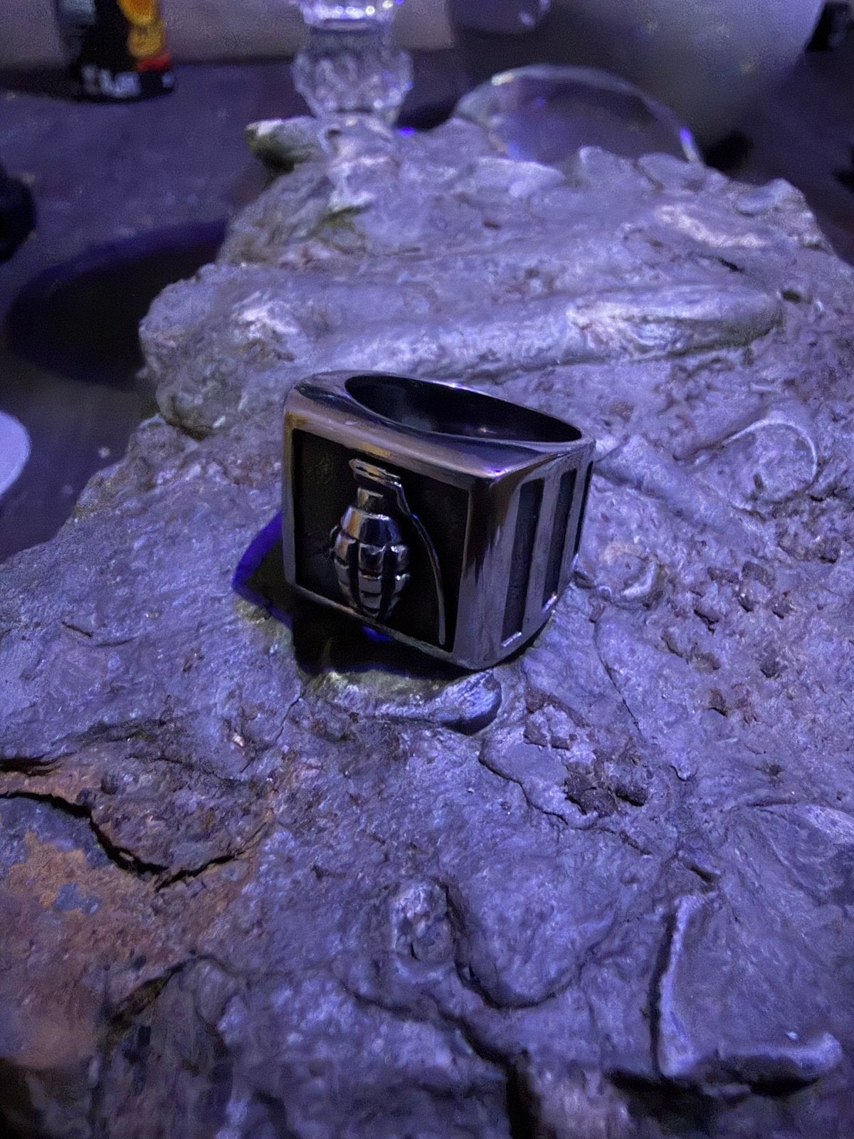 Sterling Zilveren Ring met Granaat Design, 18 tot 19, Gebruikt, Ophalen of Verzenden, Dame of Heer