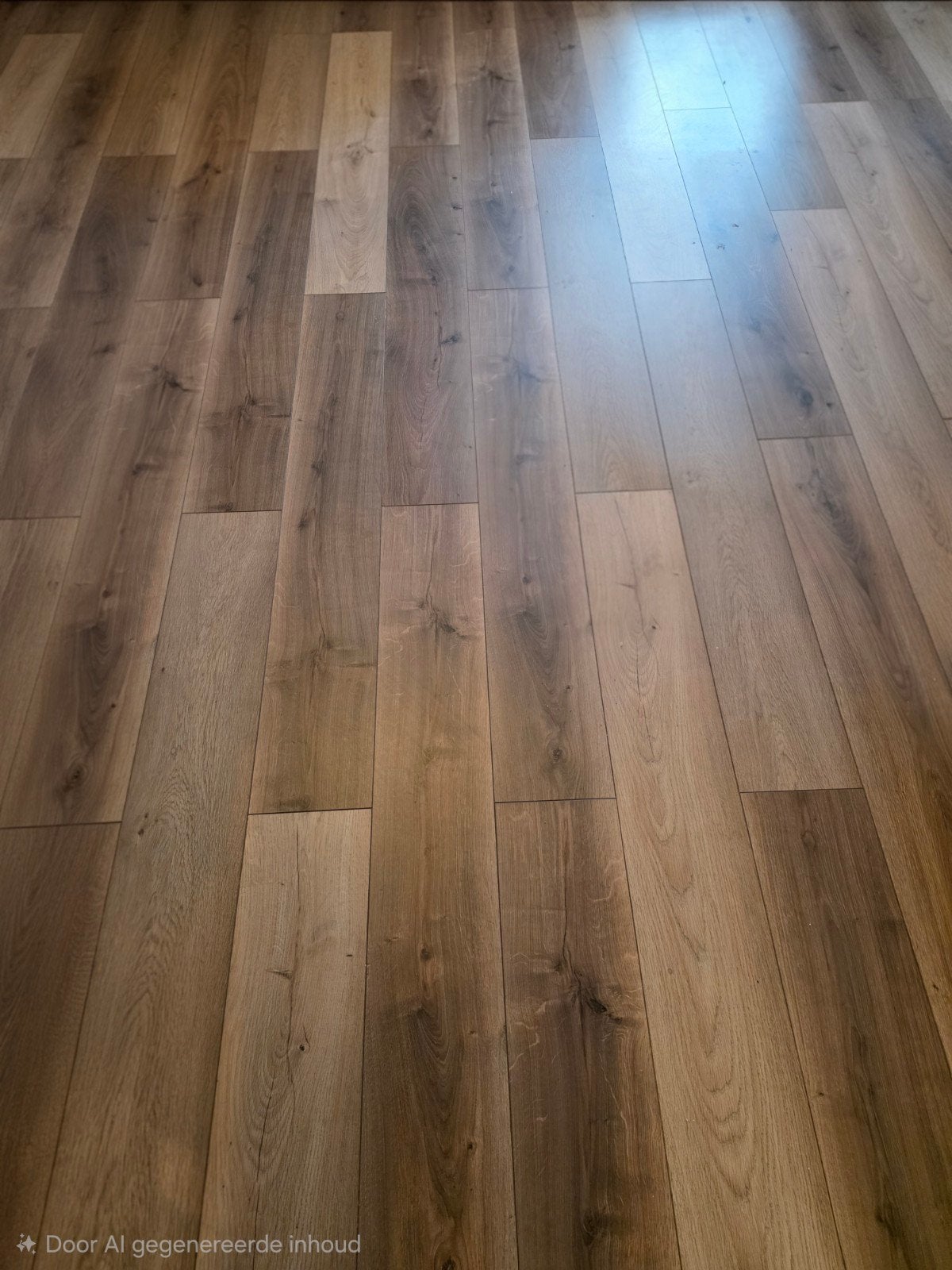 bruine laminaat vloer. circa 40m2. gebruikt weg is weg, Ophalen, Gebruikt, 50 tot 150 cm, 10 m² of meer