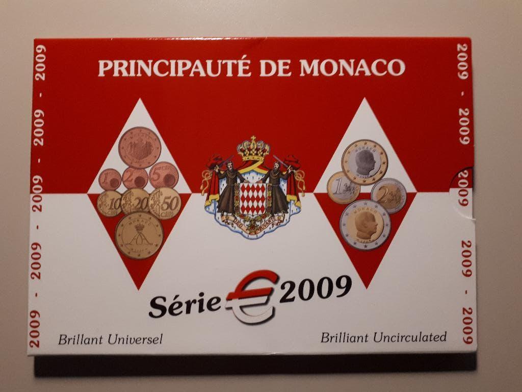 Monaco 2009: BU-set (blister), Postzegels en Munten, Munten | Europa | Euromunten, Verzenden, Monaco, Overige waardes