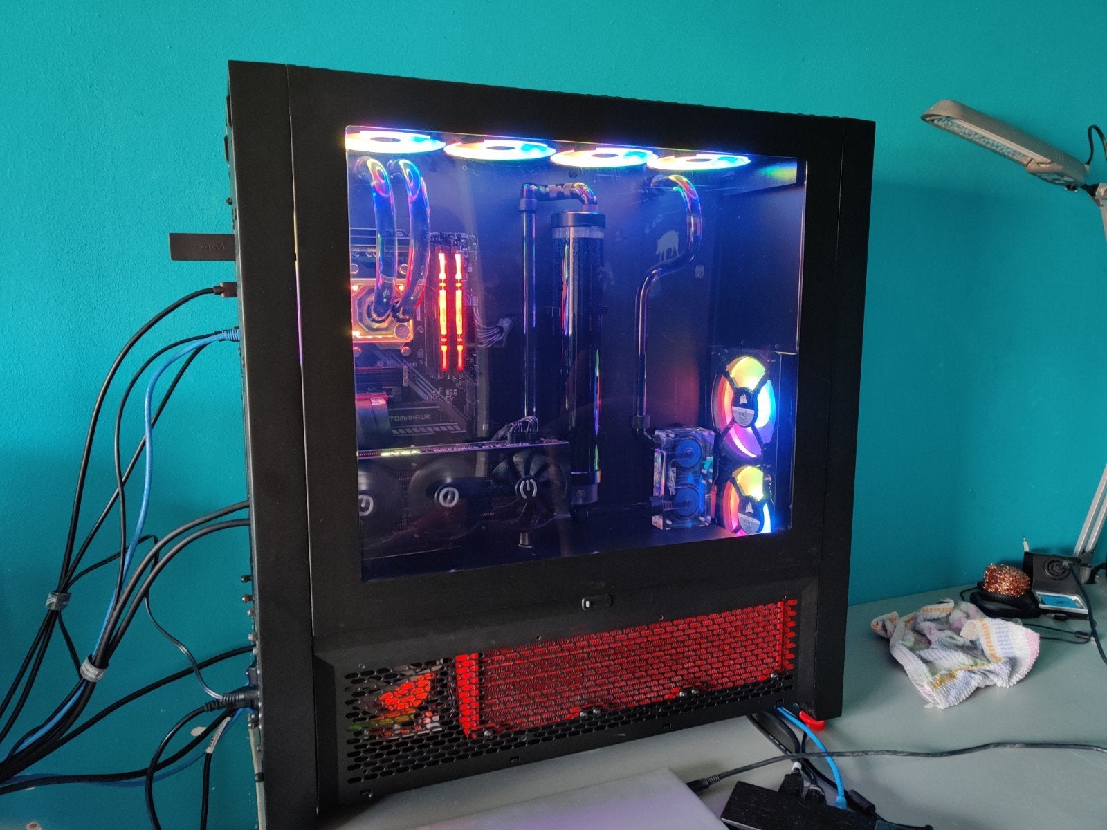 Game pc 7800X3D 7900XTX 32GB NVME + waterkoeling, Computers en Software, Desktop Pc's, Ophalen, Zo goed als nieuw, 4 Ghz of meer