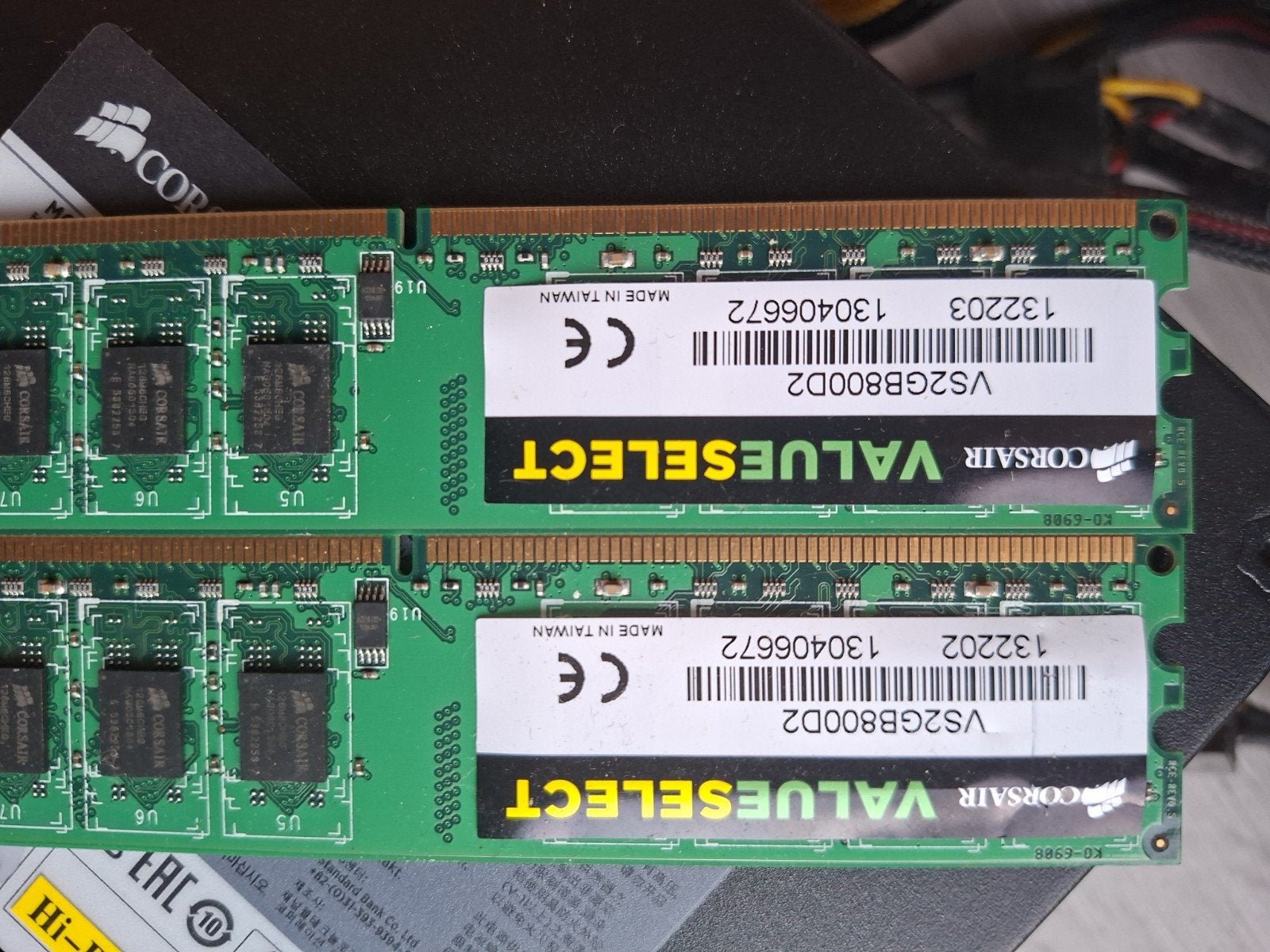 Corsair ValueSelect DDR2 4GB (2x 2gb)PC2-6400 800MHz, Computers en Software, RAM geheugen, Ophalen, DDR2, Desktop