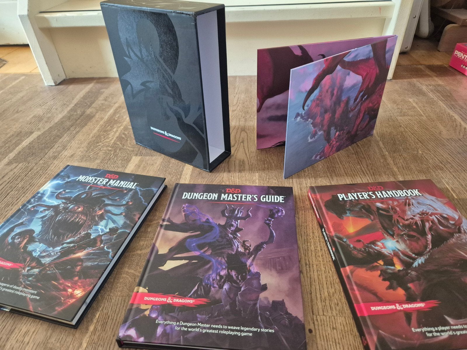 Dungeons en Dragons basic rulebook set met 3 boeken,, Ophalen of Verzenden, Gebruikt