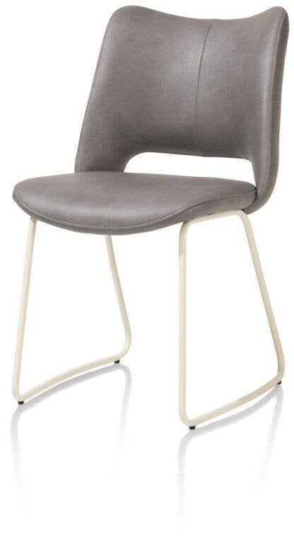 6 Nieuwe Stoelen, kleur Lever/Grijs, model Kodi van Xooon, Ophalen, Nieuw, Metaal, Grijs