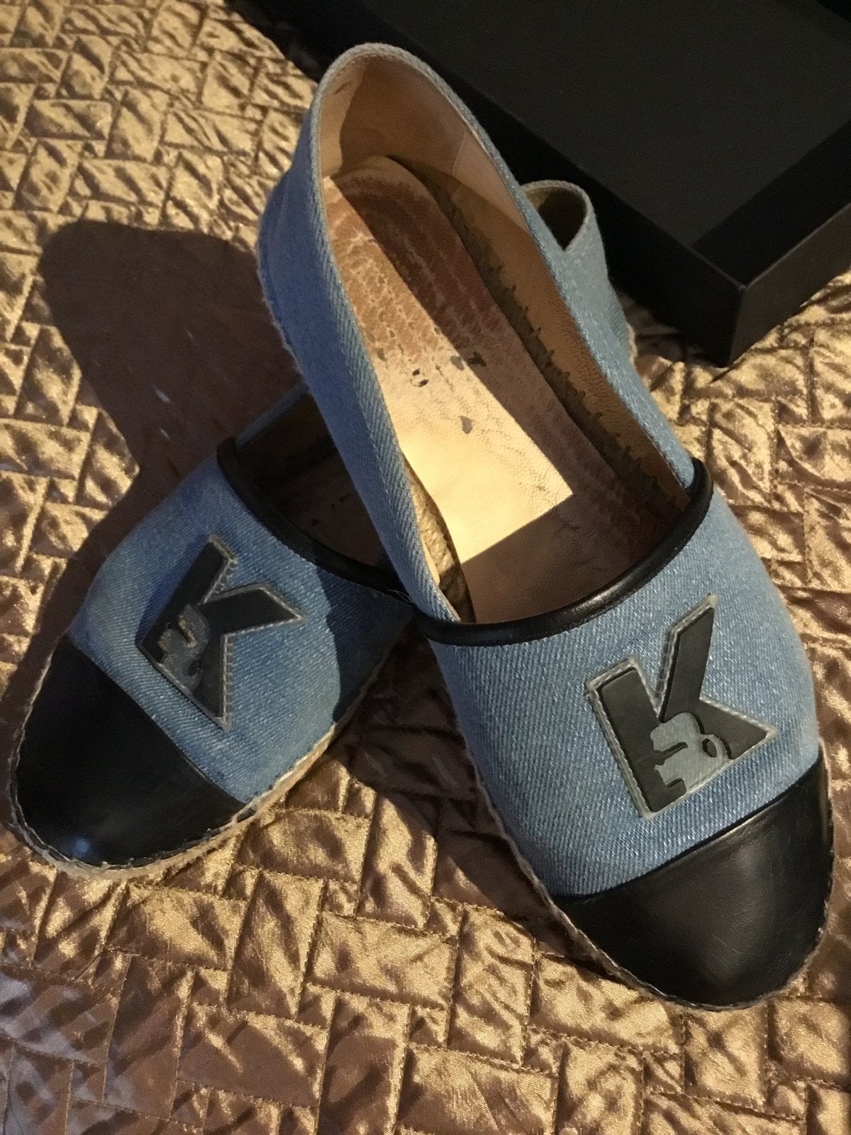 KARL LAGERFELD espadrilles maat 39 origineel ZGAN, Kleding | Dames, Schoenen, Karl Lagerfeld, G, G, Blauw