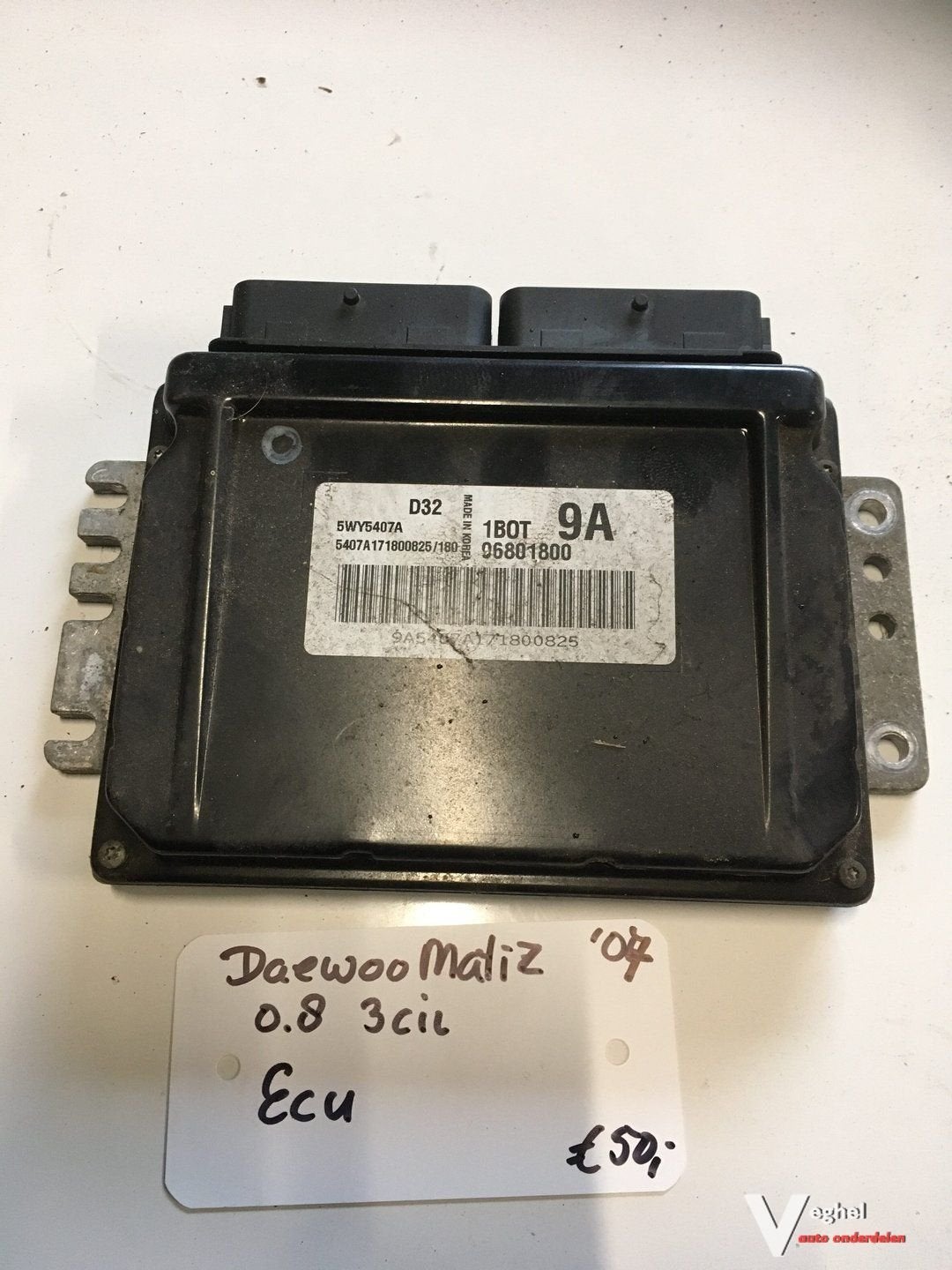 Daewoo Matiz 0.8 3 cil 2007 ECU, Gebruikt, -, -, Ophalen of Verzenden
