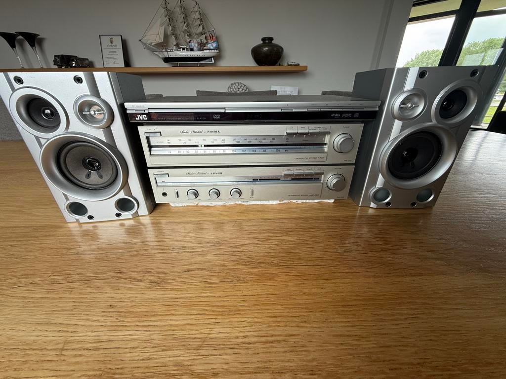 FISHER / FISHER / JVC / BOXEN  STEREO SET, Gebruikt, JVC, Ophalen of Verzenden, Minder dan 60 watt