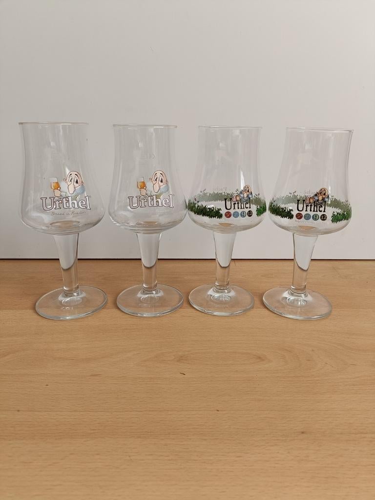 4 Urthel glazen, Ophalen of Verzenden, Zo goed als nieuw, Glas of Glazen, Overige merken
