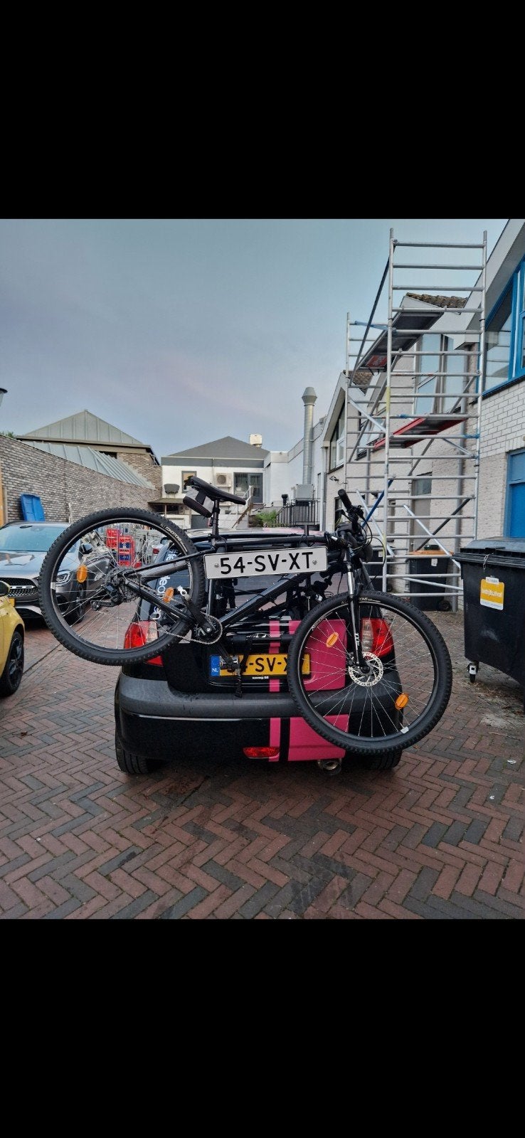 Fietsendrager voor achterklep - geen trekhaak nodig!, Ophalen, 1 fiets, Gebruikt, Achterklepdrager