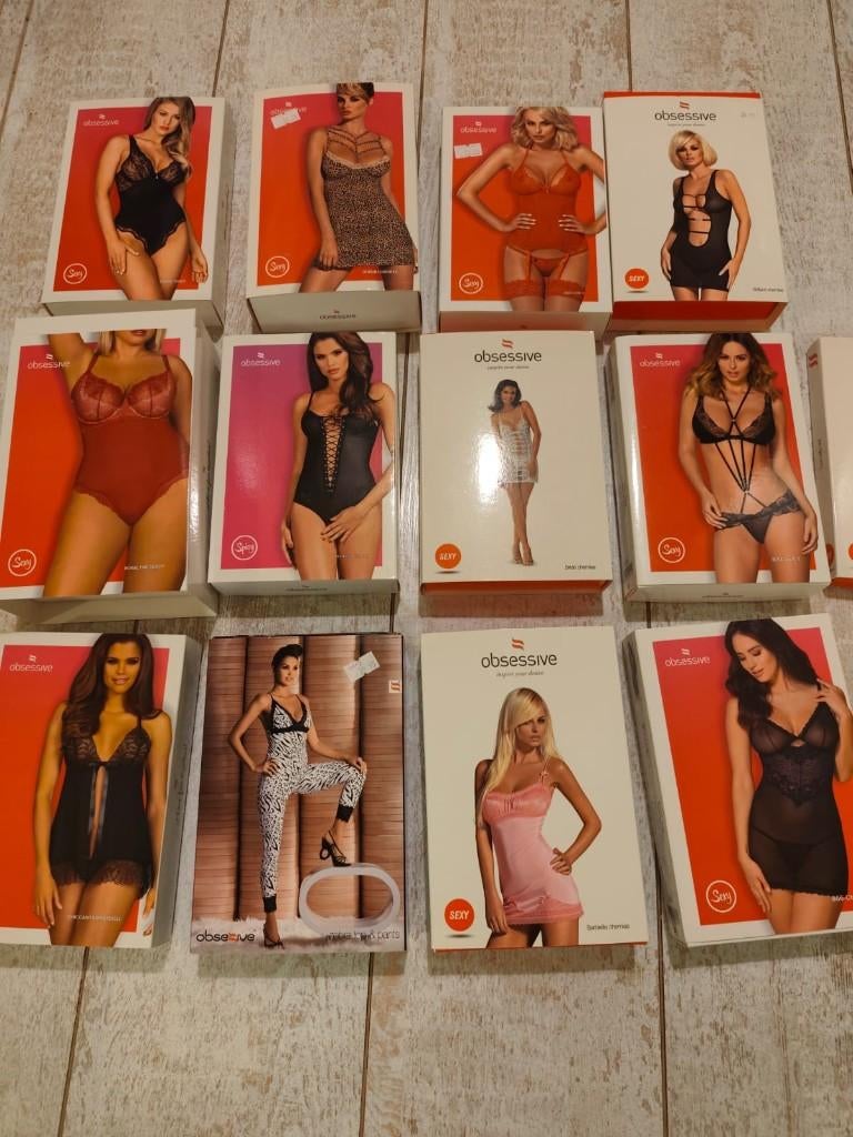Partij sexy lingerie merk Obsessive top kwaliteit, Obsessive, Ophalen of Verzenden, Zwart, Body of Korset