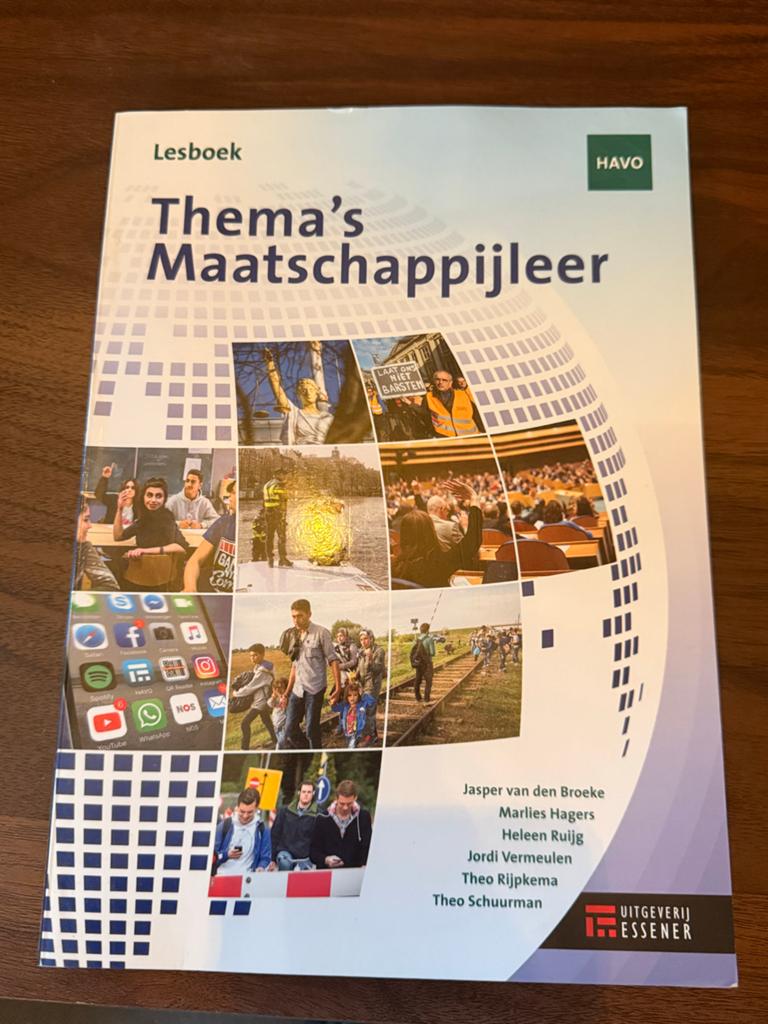 Thema's Maatschappijleer Lesboek en Werkboek HAVO 2018-2019, Boeken, Ophalen of Verzenden, Gelezen, HAVO, Maatschappijleer