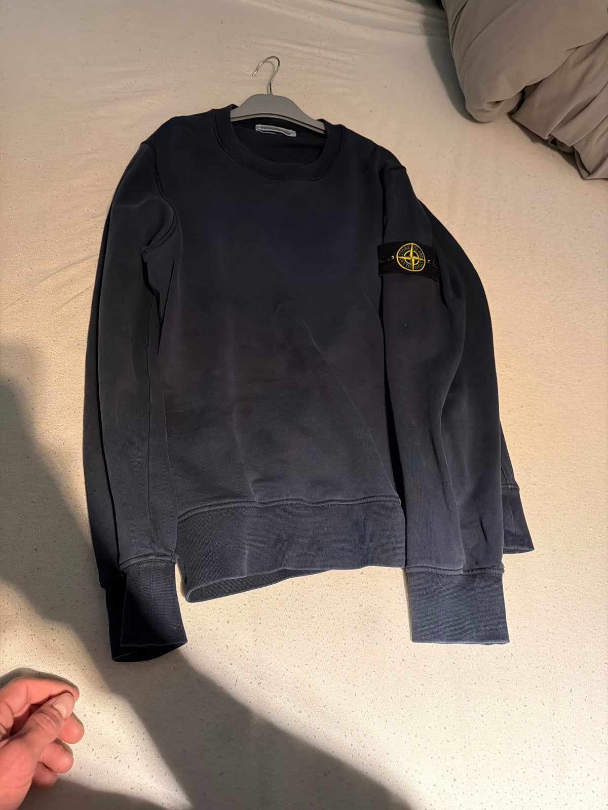 Stone Island trui - Maat s - Donkerblauw, Ophalen of Verzenden, Zo goed als nieuw, Maat 46 (S) of kleiner, Blauw
