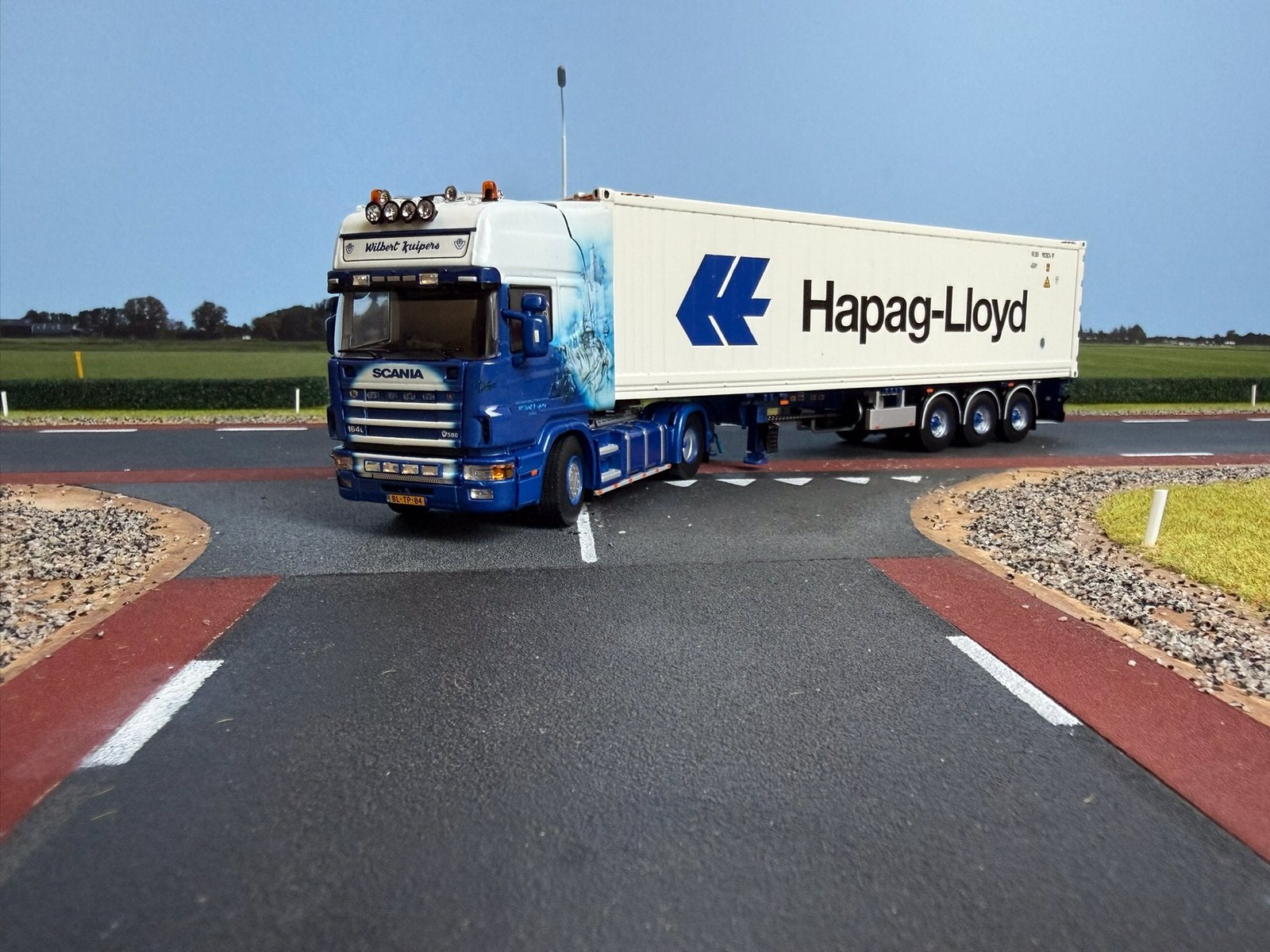 WSI Scania R4 Topline 4x2 Pacton Hapag Lloyd W. Kuipers 1:50, Ophalen of Verzenden, Nieuw, Bus of Vrachtwagen, Wsi