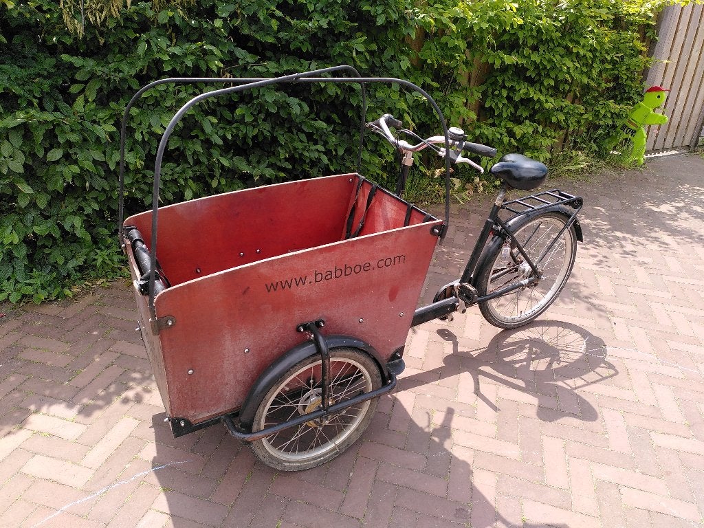 Babboe Big Bakfiets, Fietsen en Brommers, Fietsen | Bakfietsen, Gebruikt, Overige merken, 4 kinderen of meer, Schijfrem, Ophalen