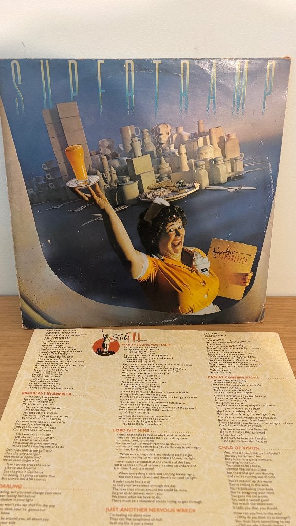 LP - Supertramp - Breakfast in America, Cd's en Dvd's, Vinyl | Rock, Gebruikt, Ophalen of Verzenden, 1970 - 1979, 12 inch