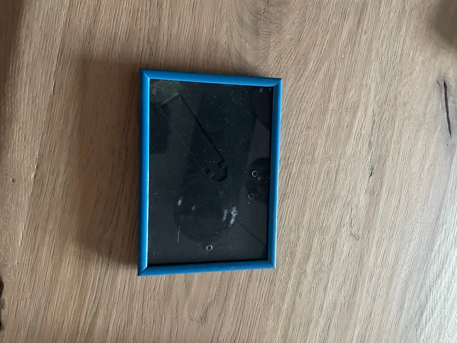 Fotolijstje 11x15 cm - Blauw, Gebruikt, Standaard fotolijst, Ophalen of Verzenden, Hangend