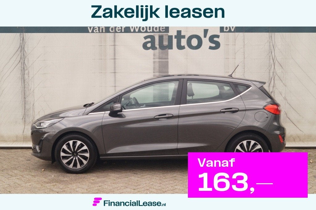 Ford Fiesta 1.0 EcoBoost 125pk Hybrid Titanium -ECC-CAM-TREK, Voorwielaandrijving, Gebruikt, Euro 6, Automatische klimaatregeling