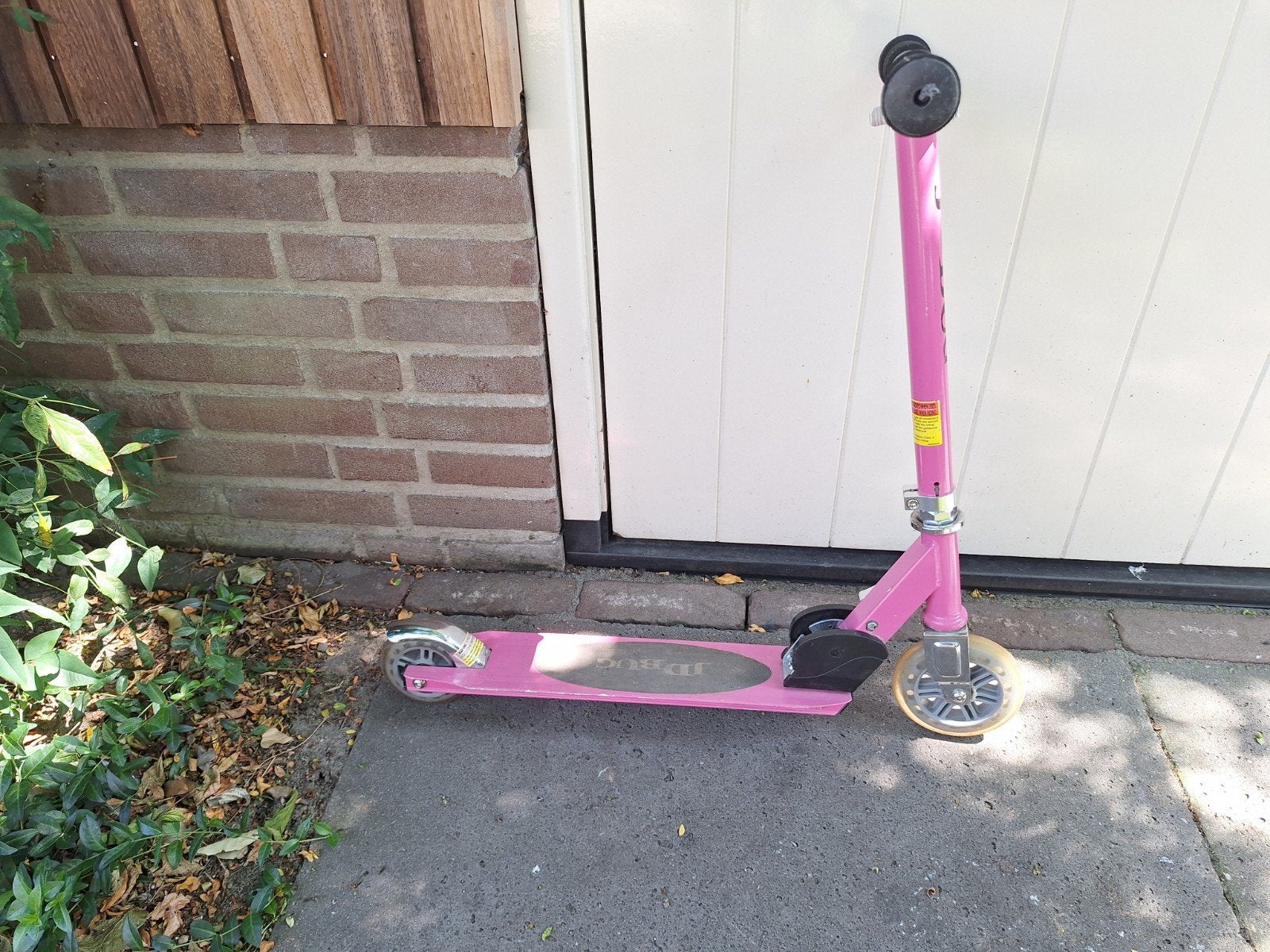 Step JD Bug Junior roze, Fietsen en Brommers, Steps, Gebruikt, Gewone step, Ophalen