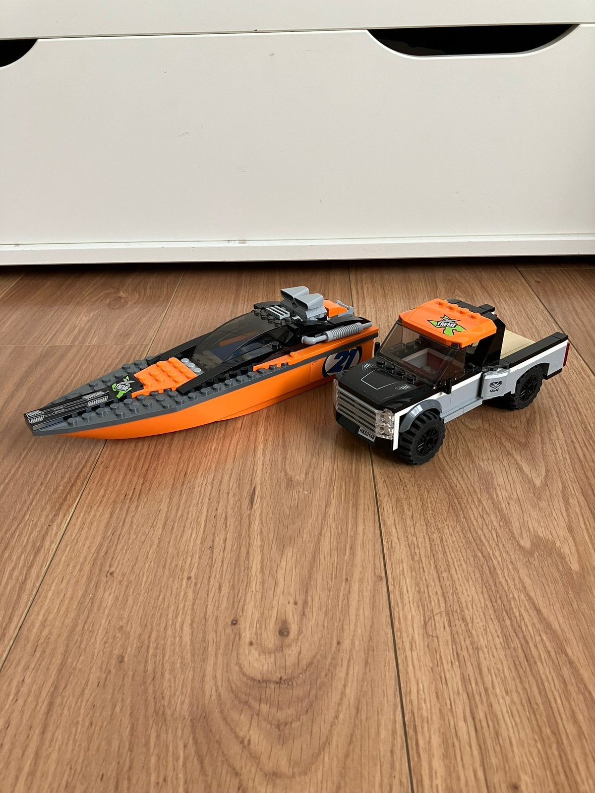 Lego city speedboot en sportwagen, Ophalen, Zo goed als nieuw