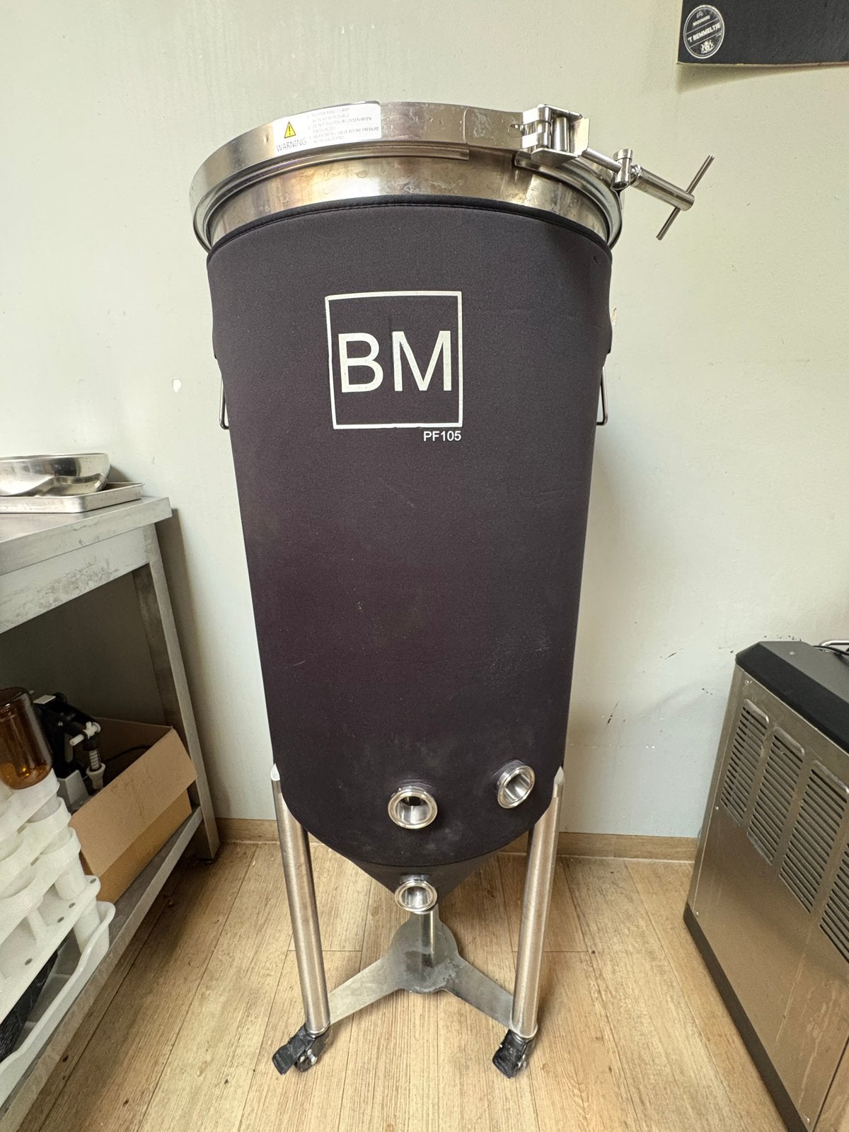 Gistvat Brouwmeester 105L - 2 jaar oud, veel accessoires, Hobby en Vrije tijd, Overige Hobby en Vrije tijd, Ophalen, Gebruikt