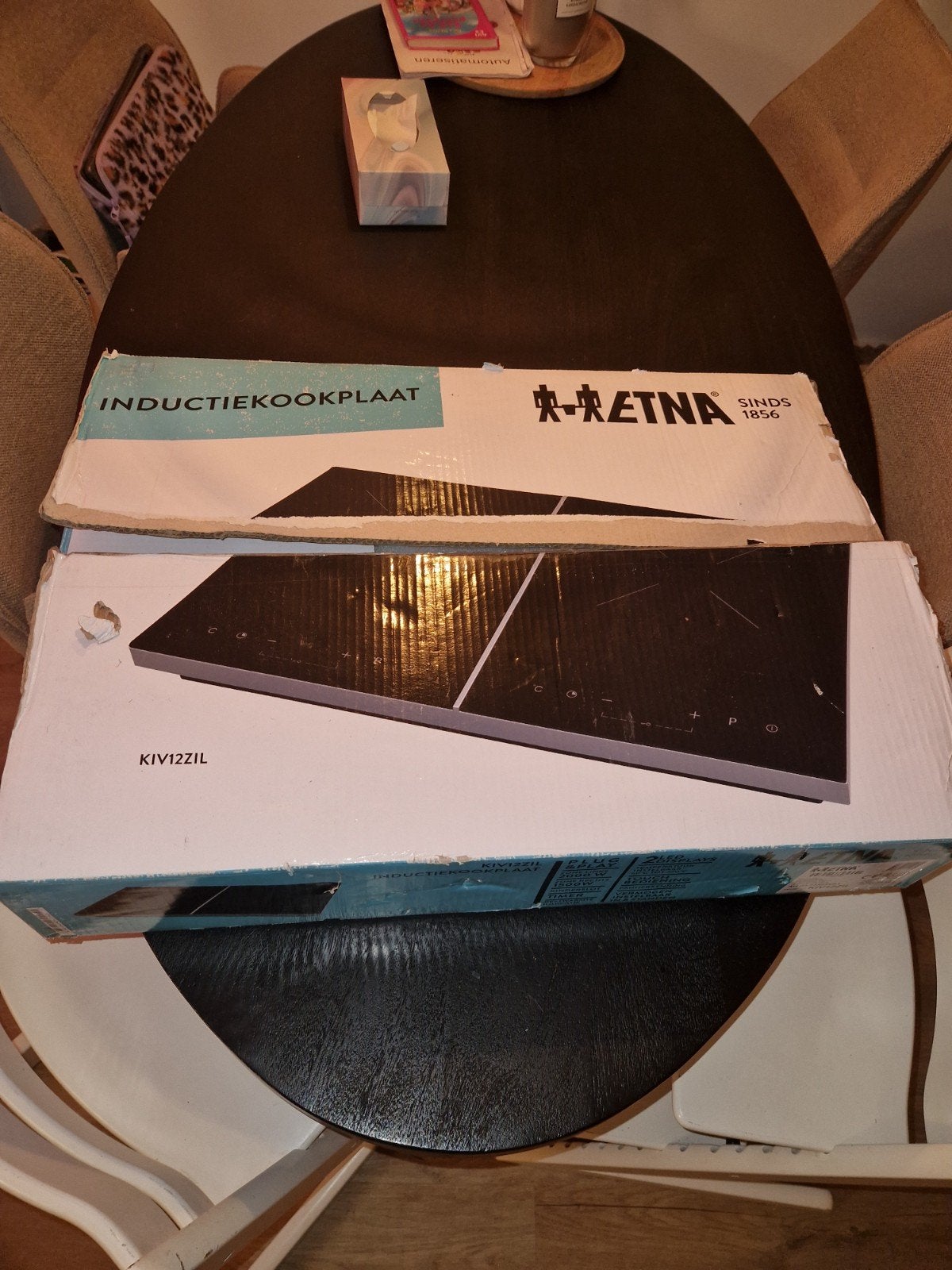 Etna inductie kookplaat KIV12ZIL - Zo goed als nieuw, Witgoed en Apparatuur, Kookplaten, Ophalen of Verzenden, Zo goed als nieuw