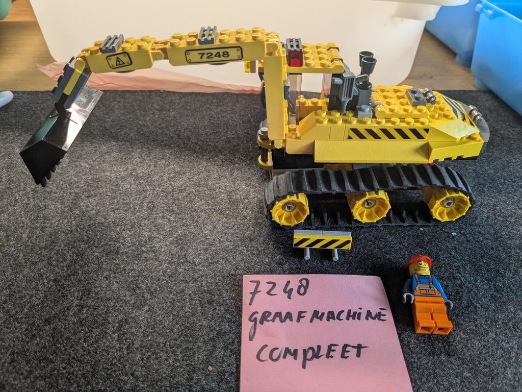 Lego 7248 de graafmachine 2x, Ophalen of Verzenden, Zo goed als nieuw