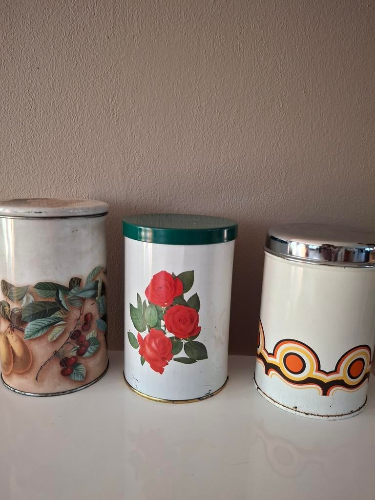 Set van 3 Vintage Bussen - Retro Keuken Decoratie, Verzamelen, Retro, Ophalen of Verzenden, Huis en Inrichting